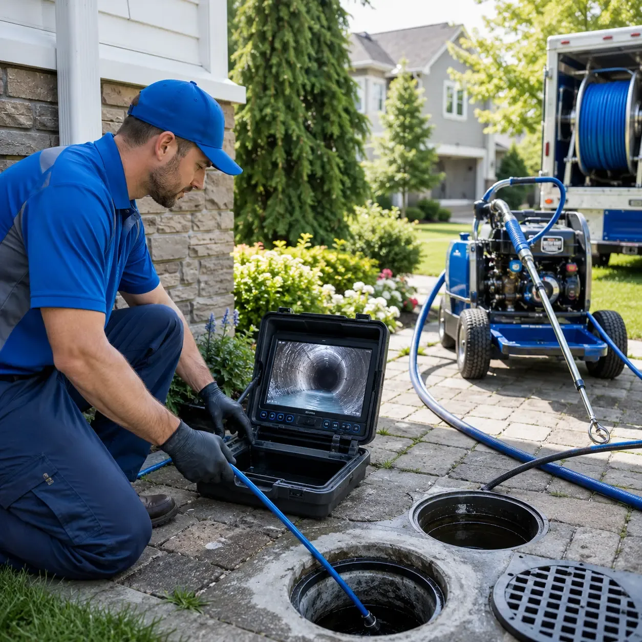Outdoor drain cleaning professionals serving Comfort, TX