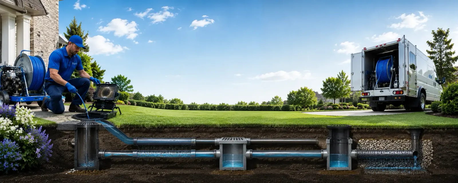 Outdoor drain cleaning information for Comfort, TX